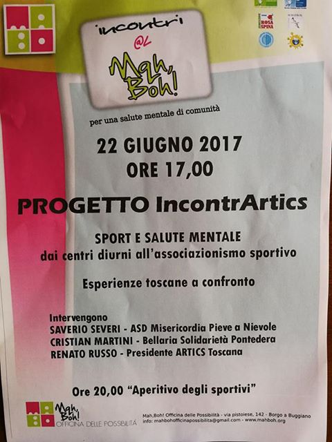 locandina sport e salute mentale