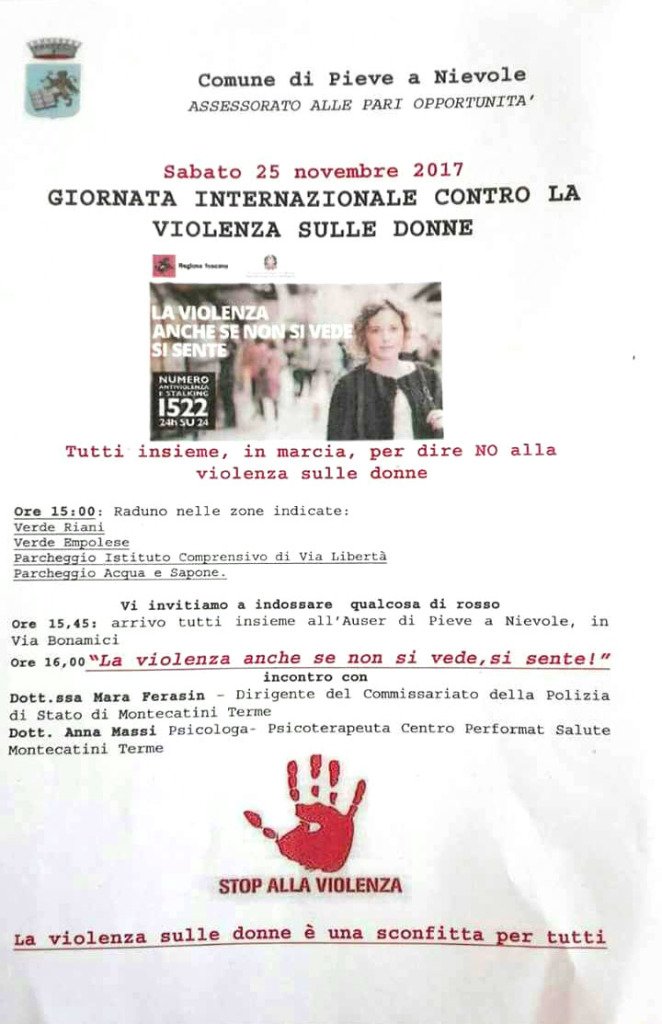 volantino giornata 25 Novembre